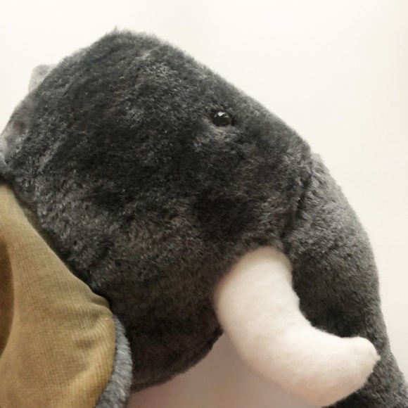 Humane Trophy Elephant Plush Head Mount Soft Sculpture Dianne Shapiro - Picture 8 of 9